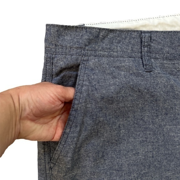 New Ezekiel Targaryen Blue Chambray Stitch Fix Cotton Shorts Sz. 42‎ - Picture 4 of 10